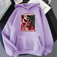 overlord iv momonga print hoodies gothic punk casual mens sweatshirts japanese anime cartoon graphic hoody long sleeve autumn