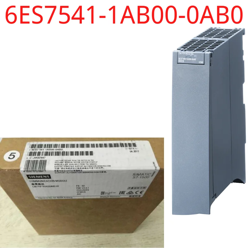 

6ES7541-1AB00-0AB0 Brand New SIMATIC S7-1500, CM PTP RS422/485 HF Communication module for Serial connection RS422 and RS485