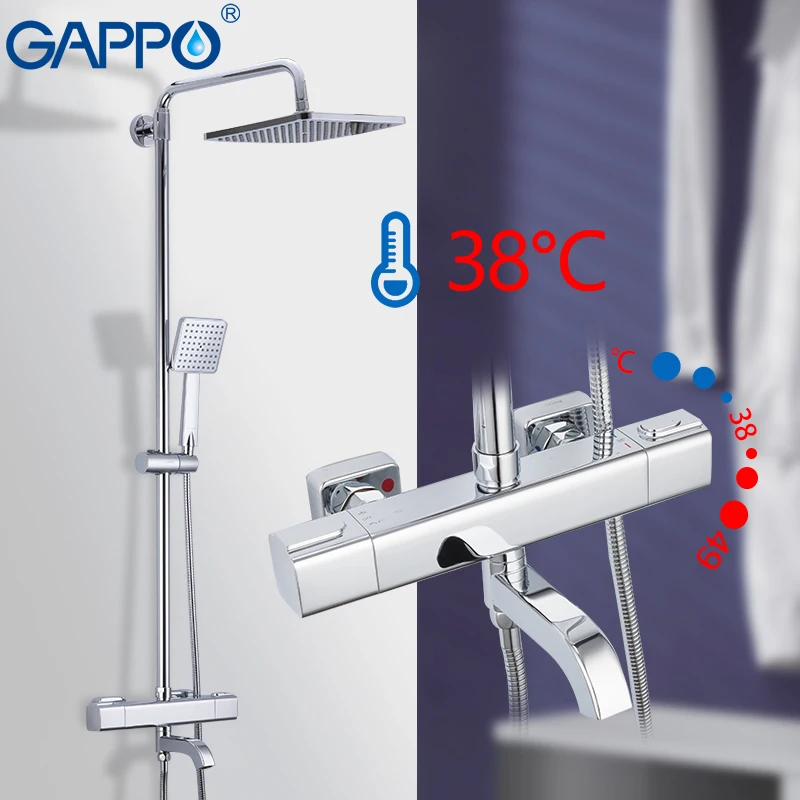 GAPPO Sanitary Ware Suite bathroom thermostatic shower fauce