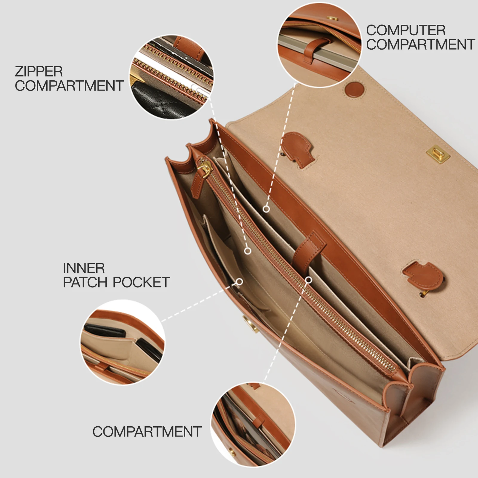 Винтажный роскошный портфель ITAMOOD вместительная сумка для поездок оригинальная