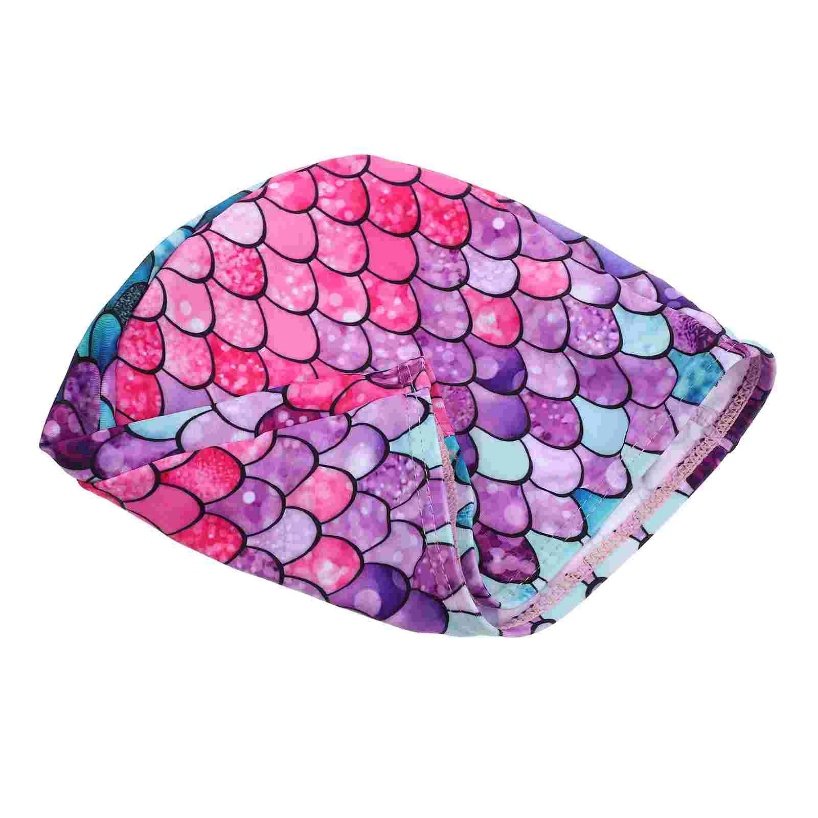 

Mermaid Swimming Cap Children Hat Caps Cartoon Baby Adorable Waterproof Comfortable