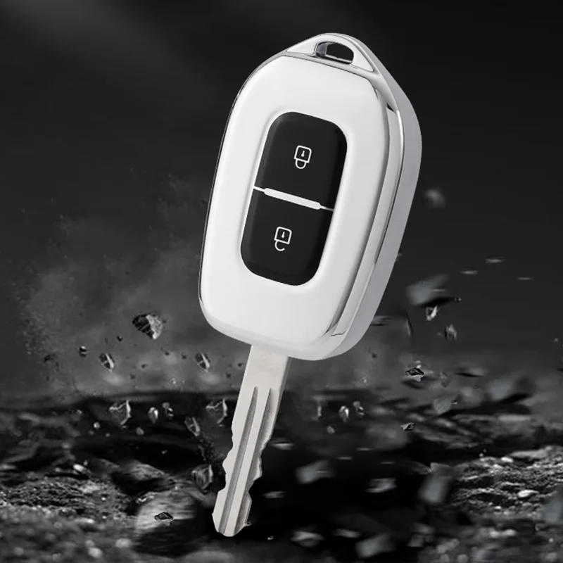

Для Renault Kwid, символ движения для Dacia Sandero Logan, Duster 2016 2017 2018, 2 кнопки, ТПУ, задняя крышка