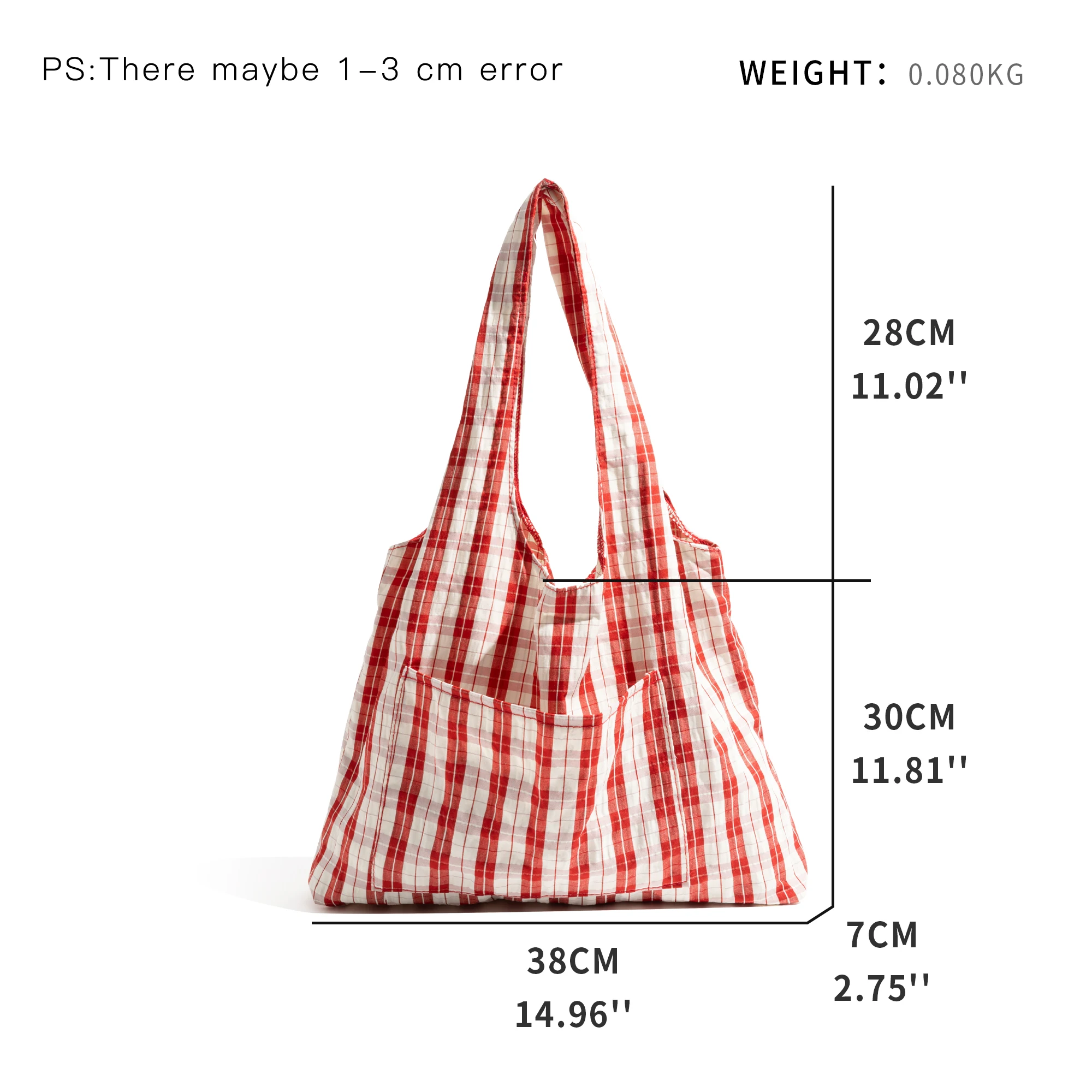 MABULA клетчатая женская сумка на плечо большая вместительная многоразовая для