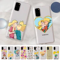 hey arnold phone case for samsung a 10 20 30 50s 70 51 52 71 4g 12 31 21 31 s 20 21 plus ultra