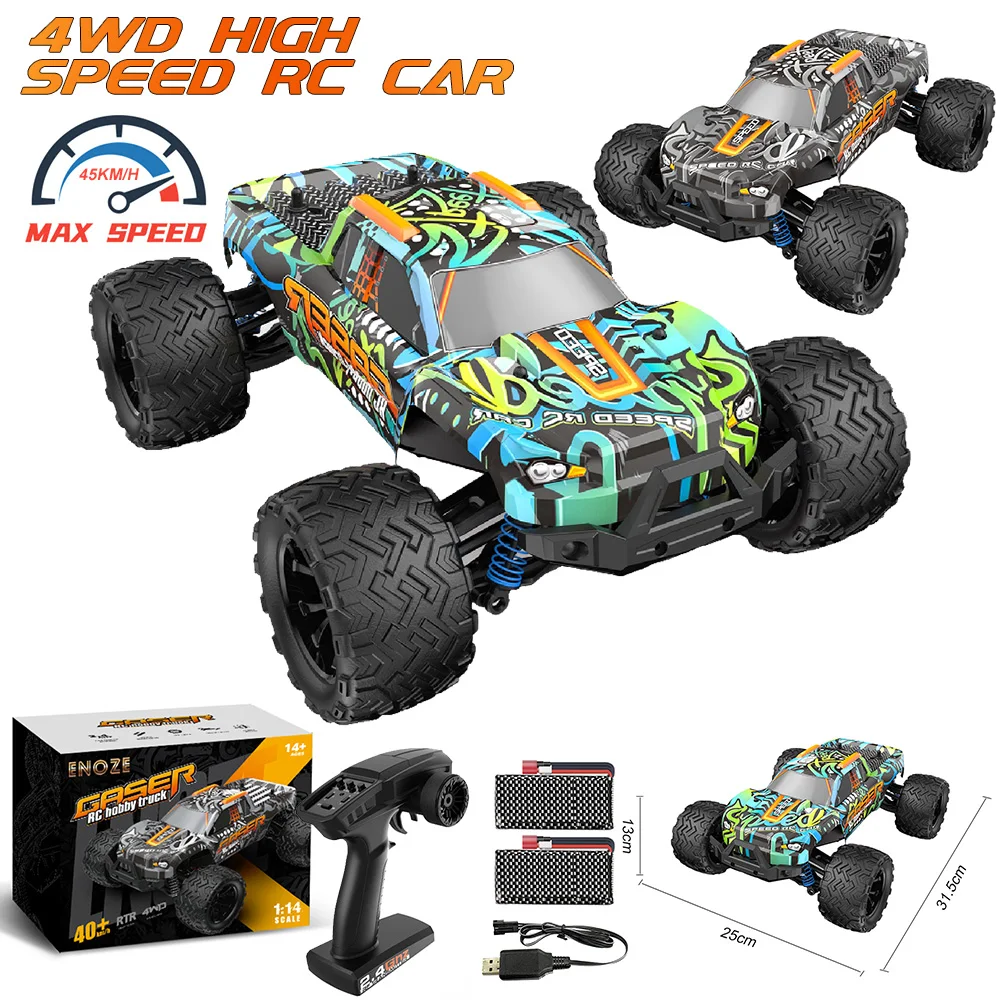 

1/14 4WD Radio Control Car 40KM/H High Speed RC Racing Car 2.4GHz RC Car All-Terrain Electric Remote Control Toys Birthday Gifts