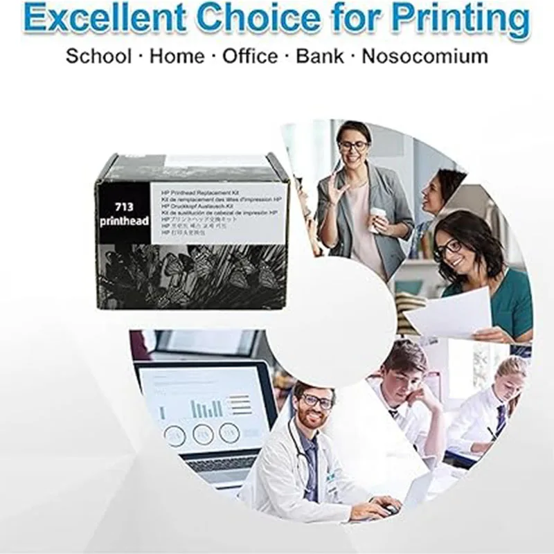 Фото Для HP 713 712 712B Печатающая головка 3ed58a Для HP DesignJet T630 T230 T210 T250 T650 imprimante hp 713 головка Cabezal №5