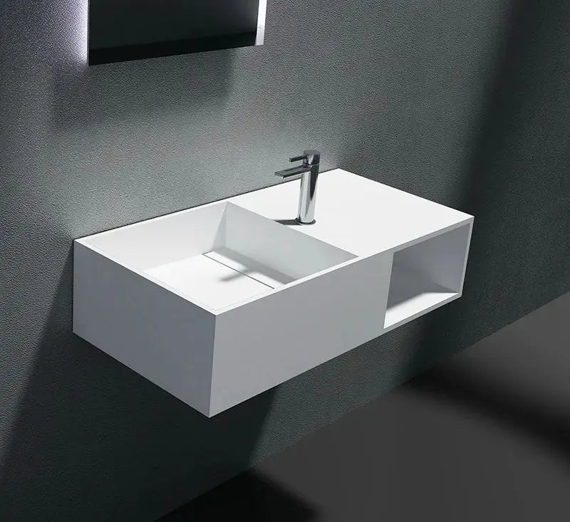 Акриловая раковина. Акриловые раковины для ванны. 02. Corian раковина щелевая. Axioma тумба.