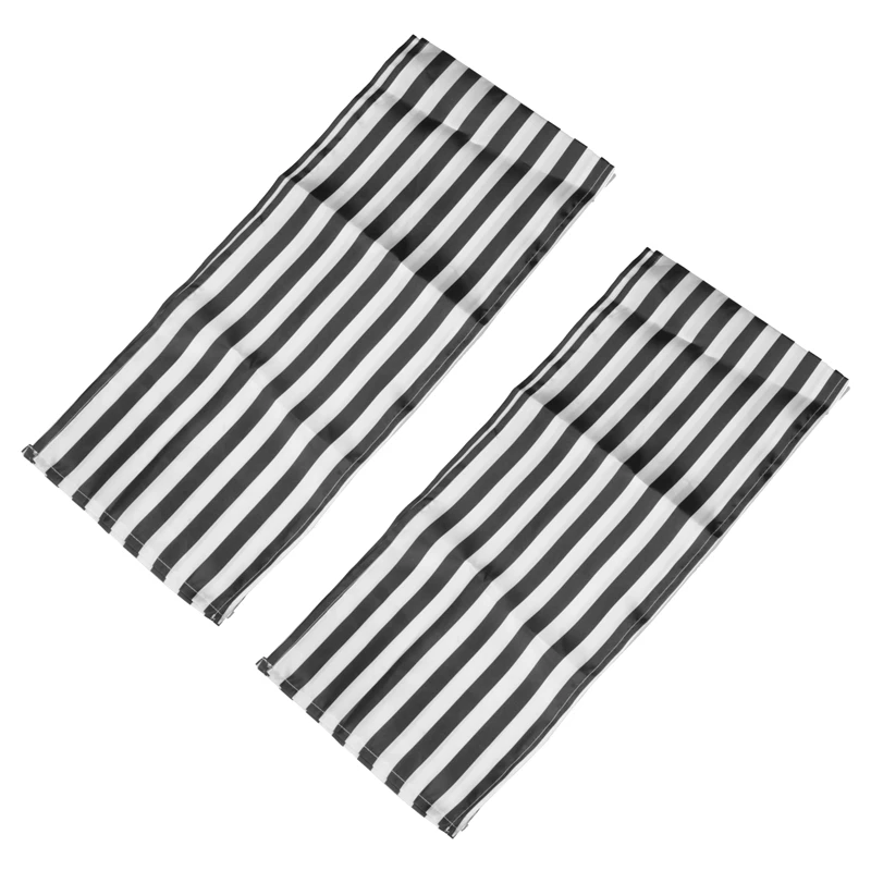 

Striped Table Runner Polyester Table Decor Tablecloth For Indoor Outdoor Events Family Dinner(Black And White,2 Pack)