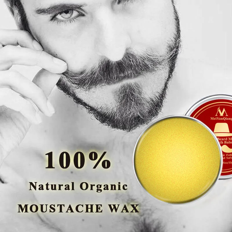 

Натуральное оранжевое органическое масло для бороды, восковой Бальзам для бороды, продукты для выпадения волос, оставляющий кондиционер дл...