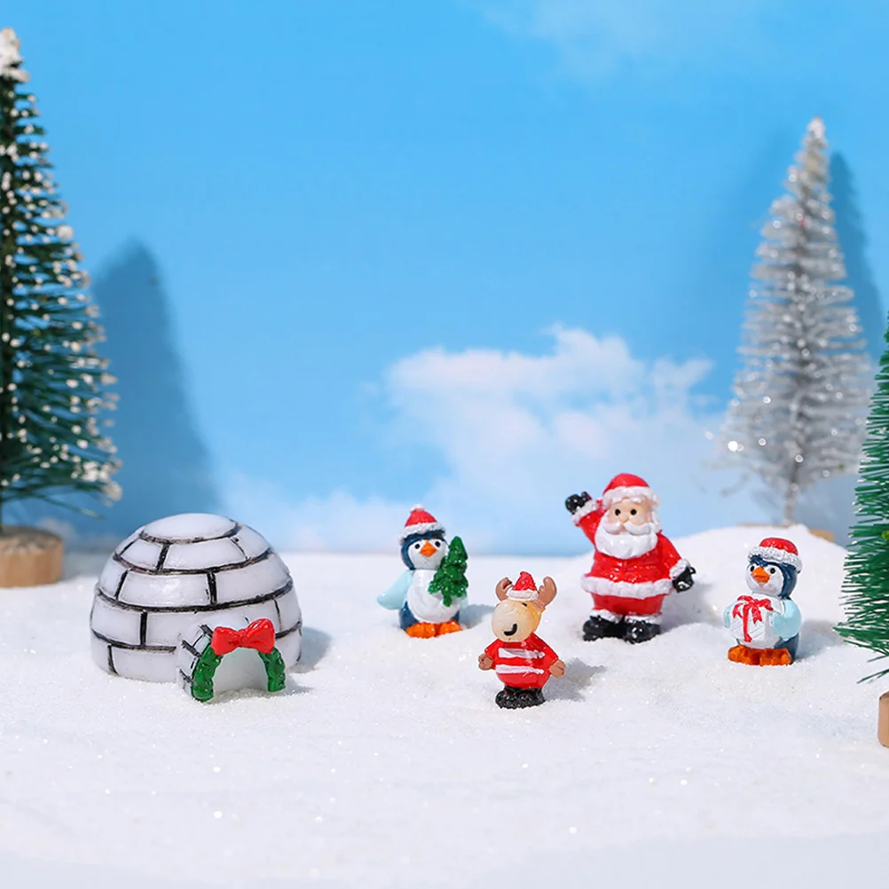 Снежные украшения для ландшафтного дизайна миниатюрные рождественские ледяного