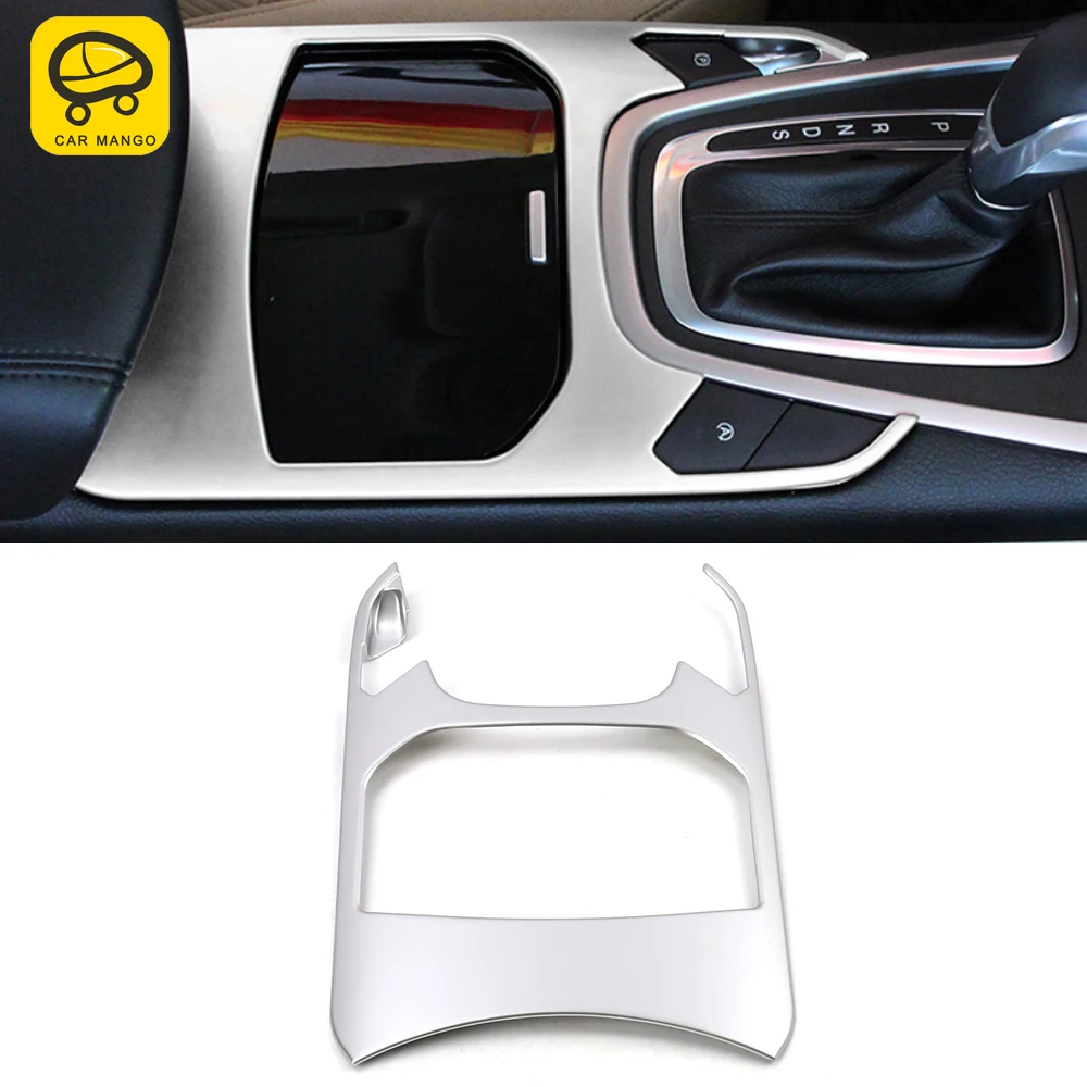 

CarMango Car Styling Accessory Center Gear Panel Cup Holder Trim Sticker Cover Frame Interior Decoration for Ford Edge 2015-2019