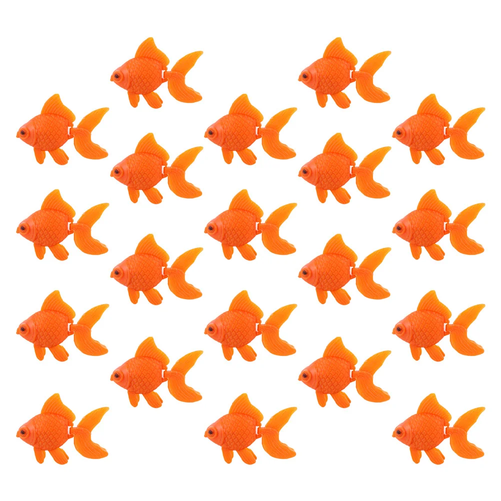 

50Pcs Simulation Goldfish Adornments Fish Tank Goldfish Decorations Aquarium Decors