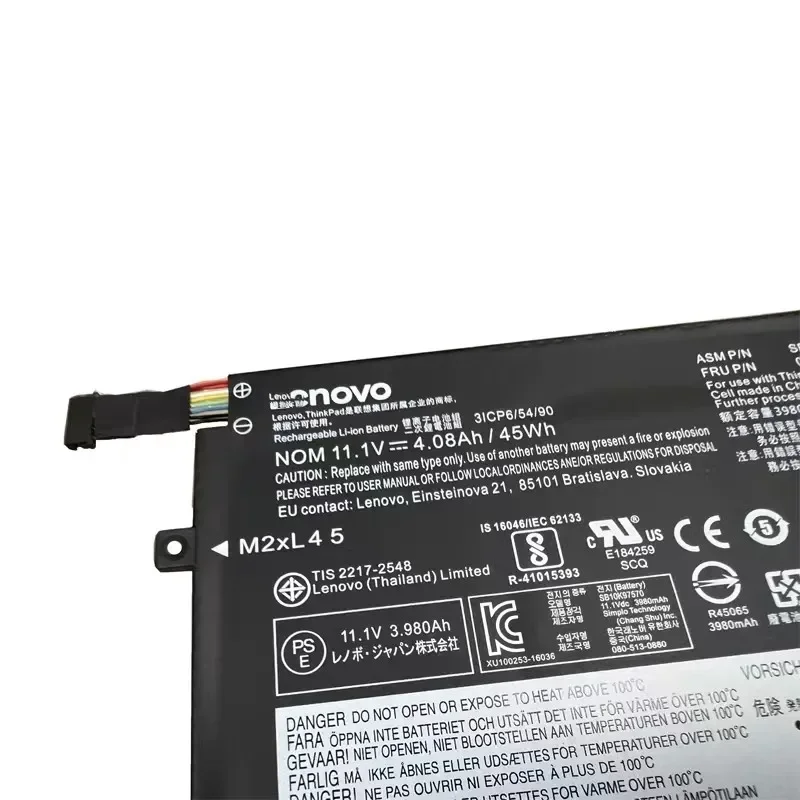 100% оригинал 3670 мАч для Lenovo Thinkpad E470 E470C E475 01AV413 01AV412 01AV411 Аккумулятор ноутбука