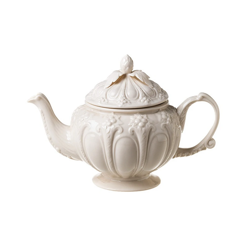 

French Afternoon Teapot Retro Elegant Cup and Saucer Black Tea Home New Bone China Tea Set Ceramic Luxury,1 Pcs