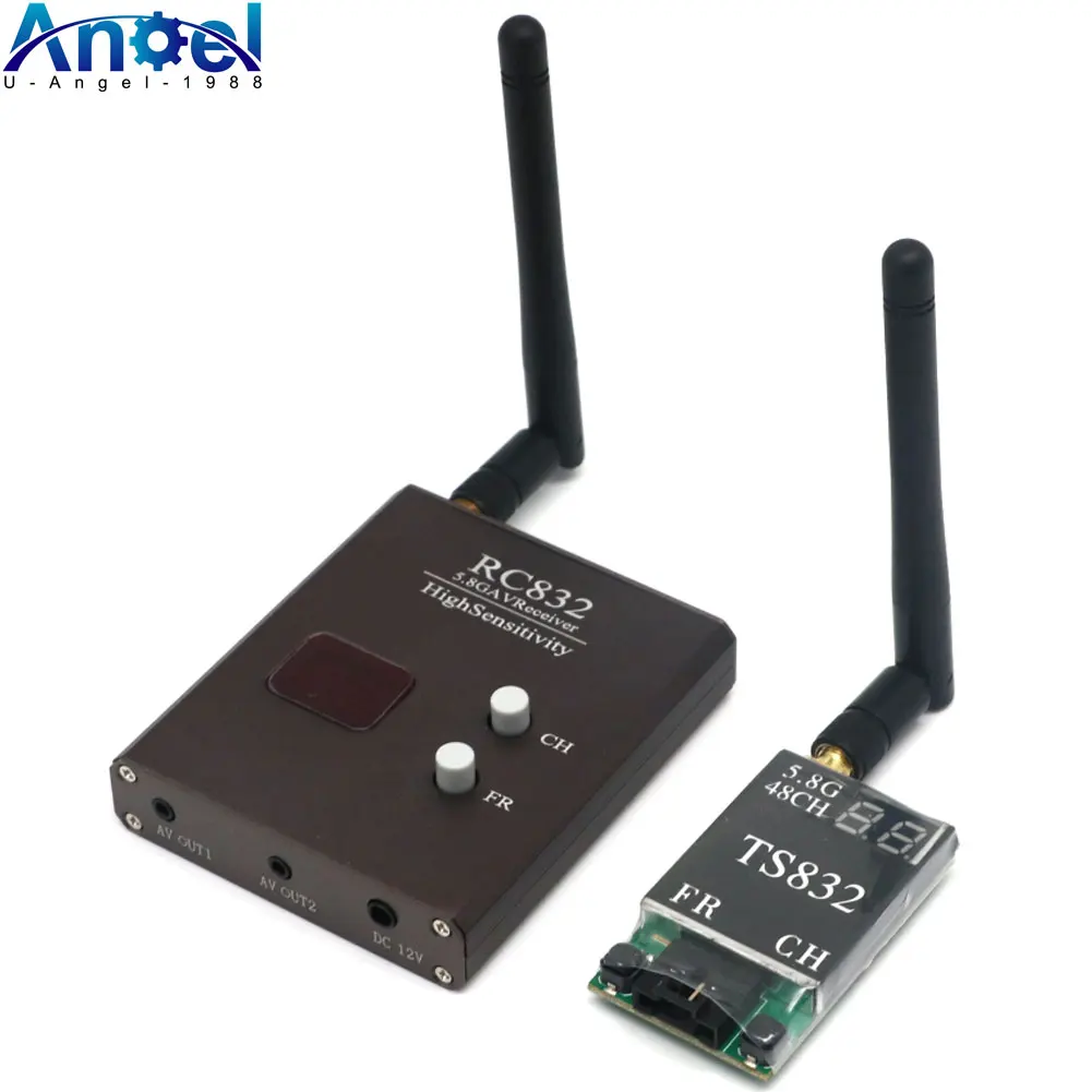 

48Ch 5.8G 600mw 5km Wireless AV Transmitter TS832 Receiver RC832 for FPV Multicopter RC Aircraft Quadcopter Wholesale Dropship