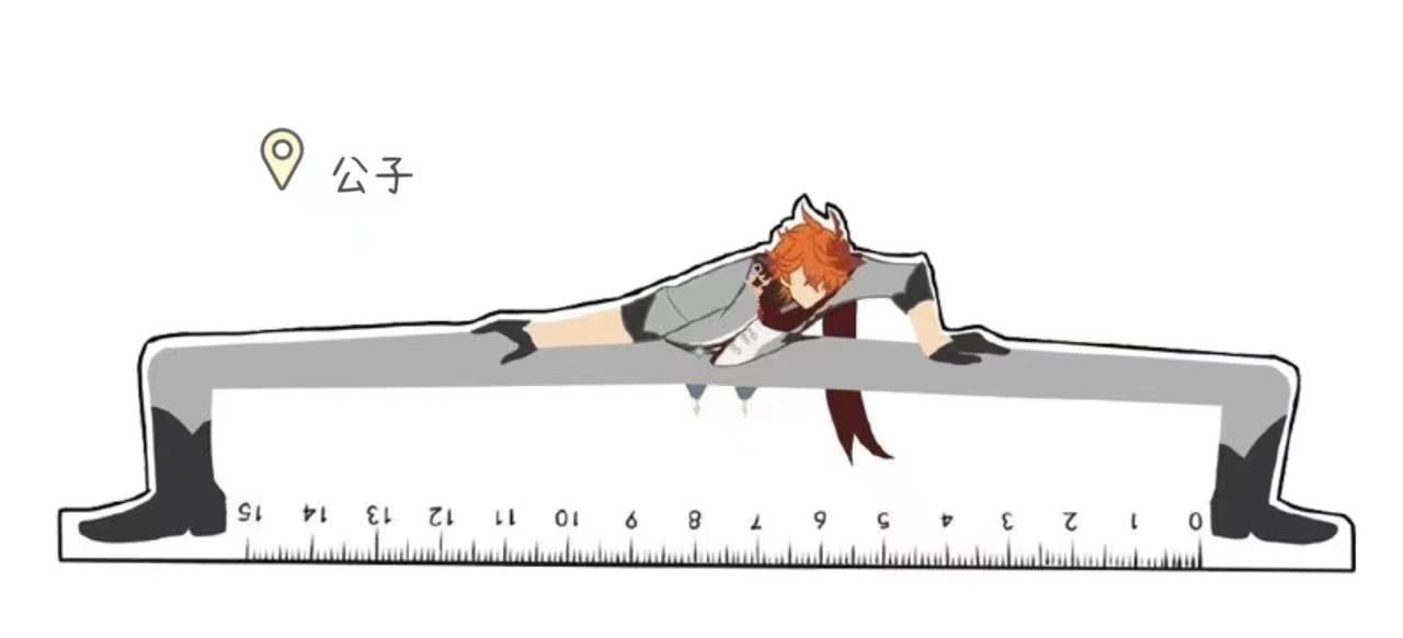 Пластиковая линейка Game Impact Cool Long Legs 15см линейка 15см гранж yoi