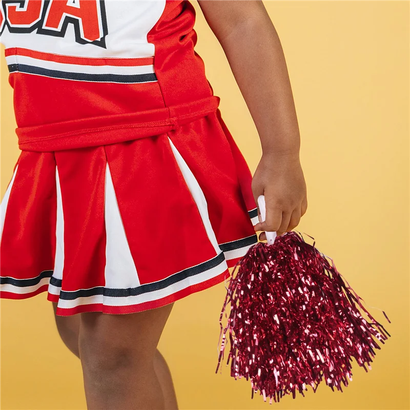 24 шт. металлические помпоны из фольги с пластиковой ручкой для взрослых и детей