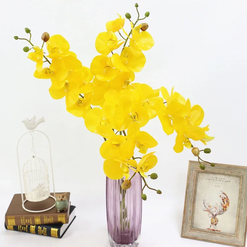 4-цветная искусственная бабочка с настоящим прикосновением орхидея Флорес