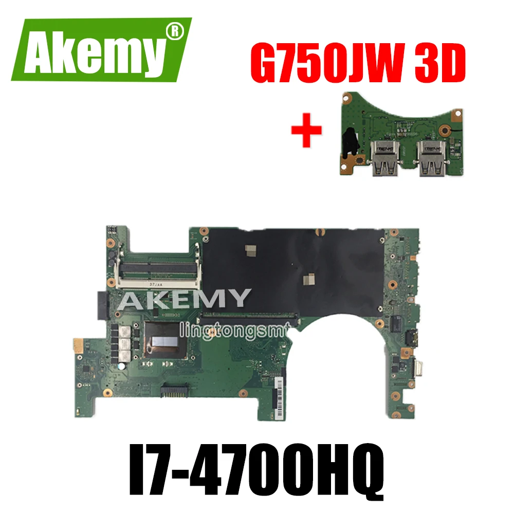 Новинка! Отправляемая плата + материнская для ноутбука 3D G750JH G750JW G750JX Asus ROG G750J |