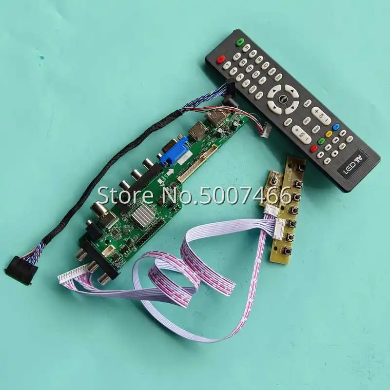 

Для HT140WXB-100 501 Matrix 14 "HDMI-совместимый VGA AV USB 3663 DVB Digital 1366 768 LVDS 40 Pin комплект платы драйвера ЖК-контроллера