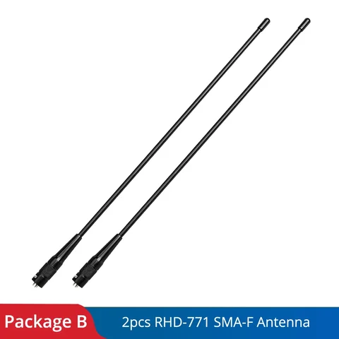 Retevis RHD-771 SMA-F VHF UHF Dual Band Antena Walkie-Talkie pentru Kenwood Baofeng UV 5R 144/430MHz pentru Quansheng UV K5 UV K6 K58