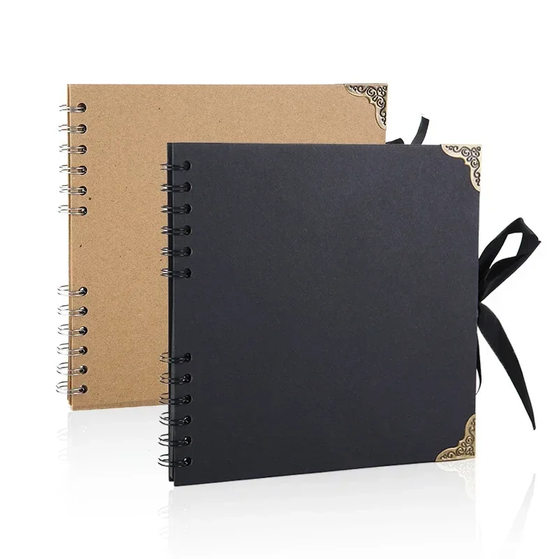 60-страничный альбом для рукоделия черные книги памяти фотоальбом семейные