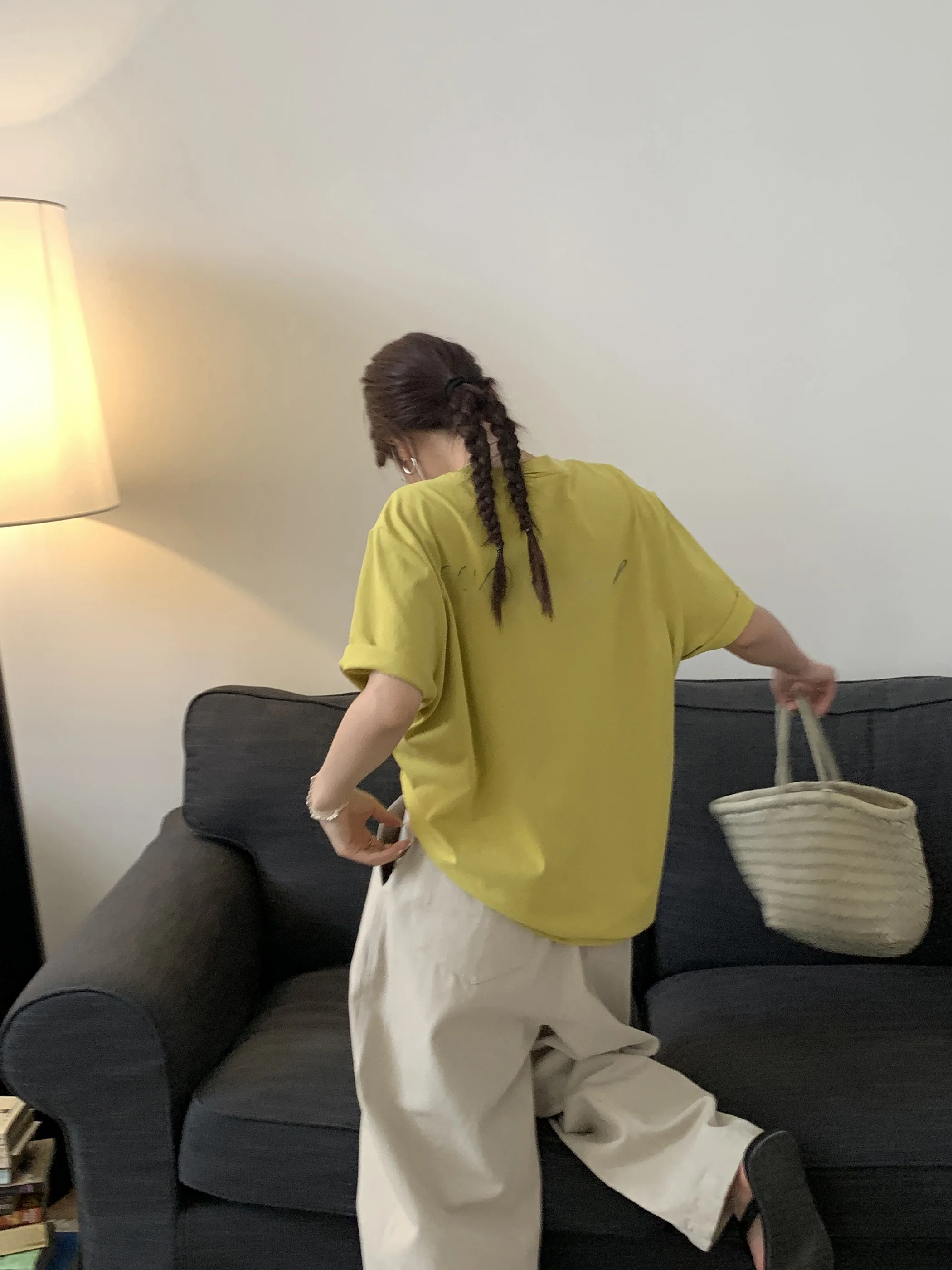 Nizondays новинка лета 2024 три цвета минималистичная свободная хлопковая футболка с