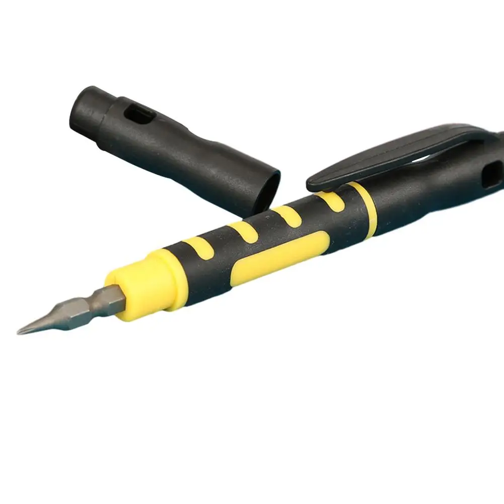 

3-in-1 Portable Pen Type Flat Corss Screwdriver Bit Head Dual-purpose Magnetic For Hand Tools Screwdrivers Accessories