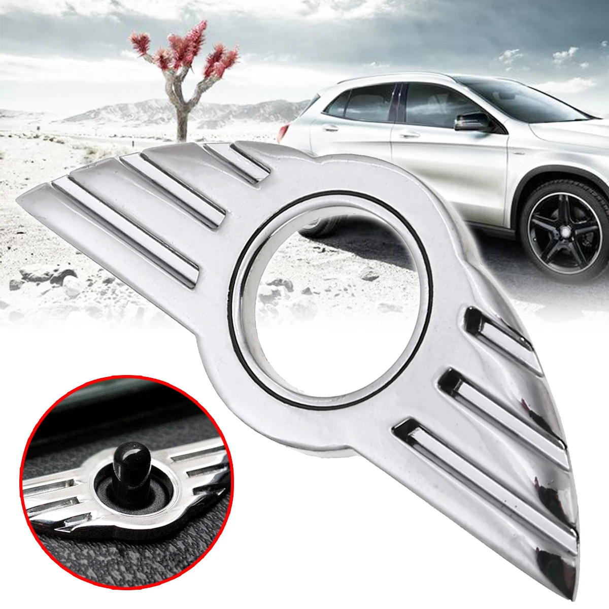 

4 шт., серебряные мини-наклейки на двери, двусторонние наклейки на двери автомобиля, декоративные аксессуары для BMW