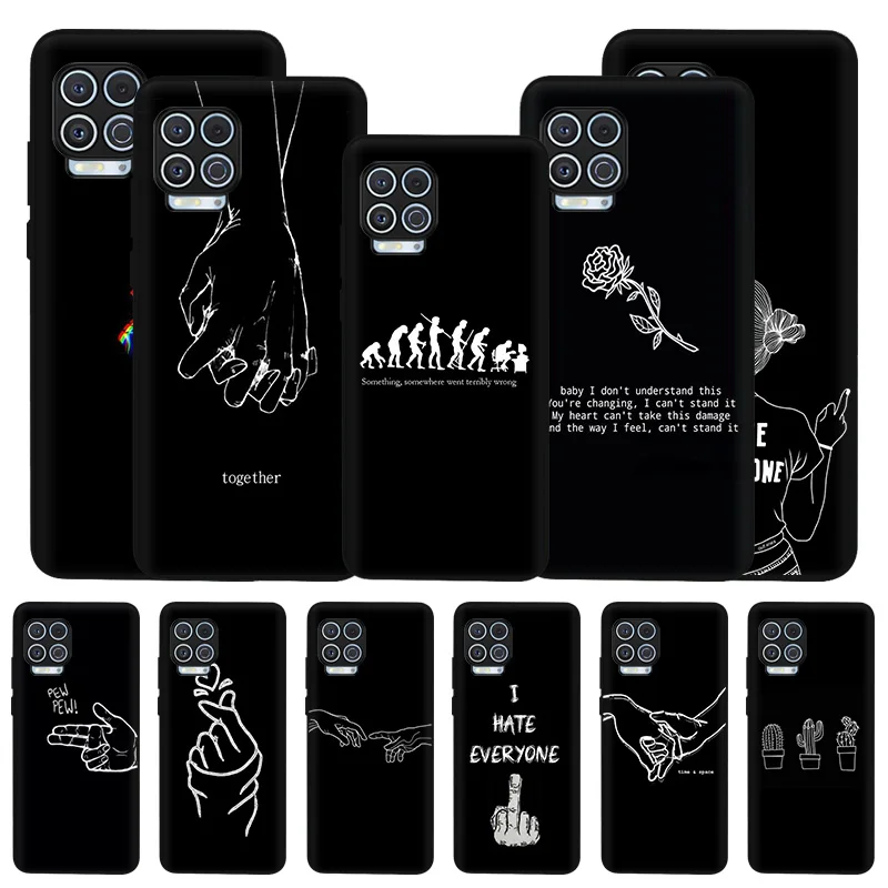 

For Moto G30 G31 G50 G51 G60 G71 G8 G9 G200 G22 Abstract Line Gesture Rose Art Phone Case Motorola Edge 20 S 30 X30 One G Stylus