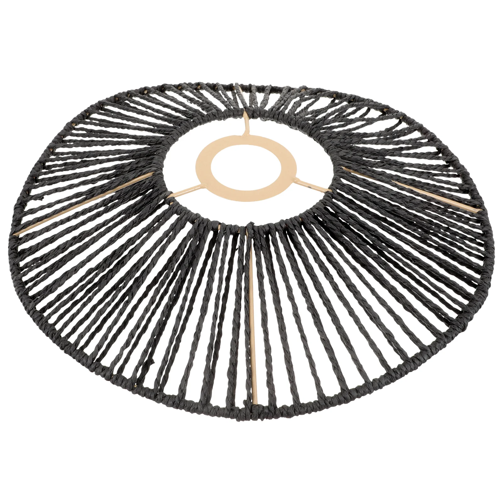 

Ceiling Fan Lamp Shades Home Wicker Lampshade Woven Chandelier Table Pendant Light Cover Retro Lampshades Wrought Iron