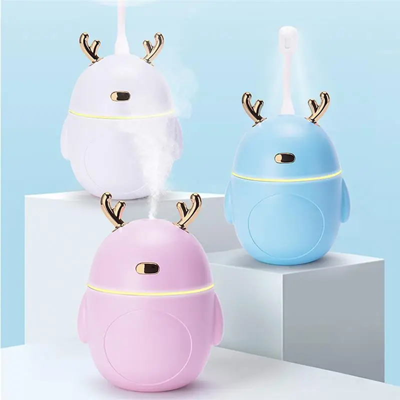 

Air Humidifier 320ml 2W USB Animal Shape Humidifier Adjustable Colorful Light Mist Diffuser