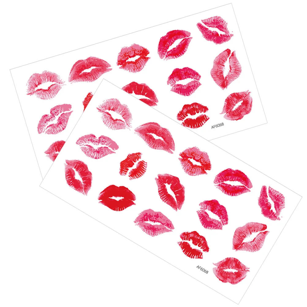 

Wall Decal Valentine Adhesive Sticker Party Lip Diy Lips Decor Stickers Redfor Decoration Favor Sticky Festive Day Trendy