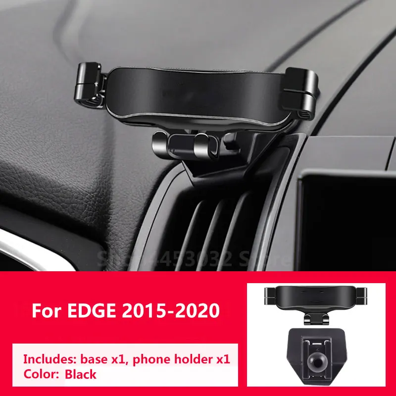 

Gravity Car Phone Holder For Ford Edge 2015-2020 Not Block Vent Paired With A Special Bracket Base Rotatable Accessories