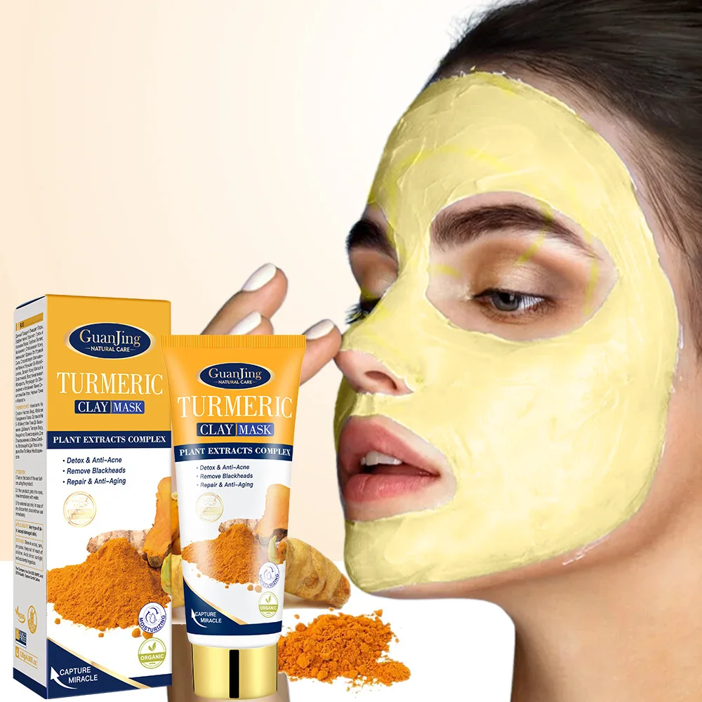 

Turmeric Clay Mask Detox & Anti-acne Remove Blackheads Repair & Anti-aging Effectively Fade Acne Marks Decompose Melanin