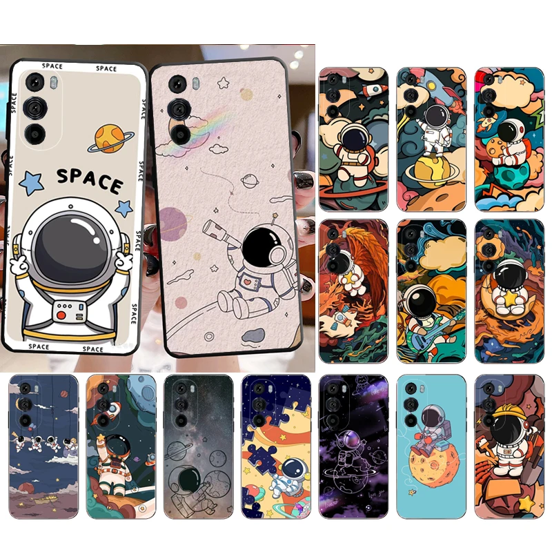 

Phone Case for Moto E22i E22 E32 E40 E20 E7Power E7 E6 Plus Edge X30 20 Lite 20Pro 30 Neo Ultra Fusion Astronaut Art Case