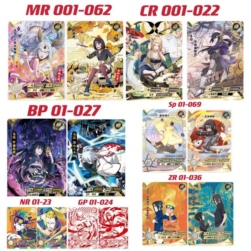 

Naruto Kayou Card MR SP BP CR NR ZR Full Set Card Anime character bronzing collection toy flash card Christmas birthday gift