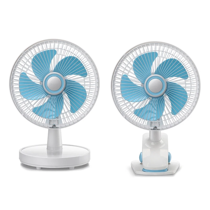 

9Inch Electric Fan Student Dormitory Silent- Fans Home Office Small Desktop Clamp Usb Charging Fan 3 Wind Speed Mini Fan