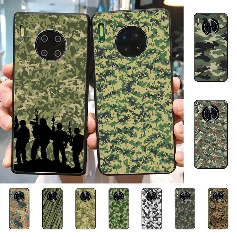 

Camouflage Pattern Phone Case for Huawei Mate 20 10 9 40 30 lite pro X Nova 2 3i 7se