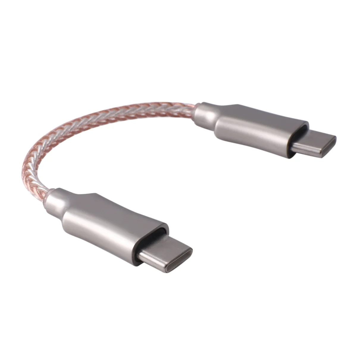 

Portable Decoding Amp OTG Cable Type-C To Type-C Recording Line 8-Core Audio Cable for HiFi Headphone OTG Adapter