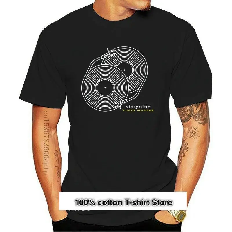 

Camiseta divertida para hombre, ropa para Dj, regalo, tocadiscos, Technics, disco de vinilo, Deejay, 69