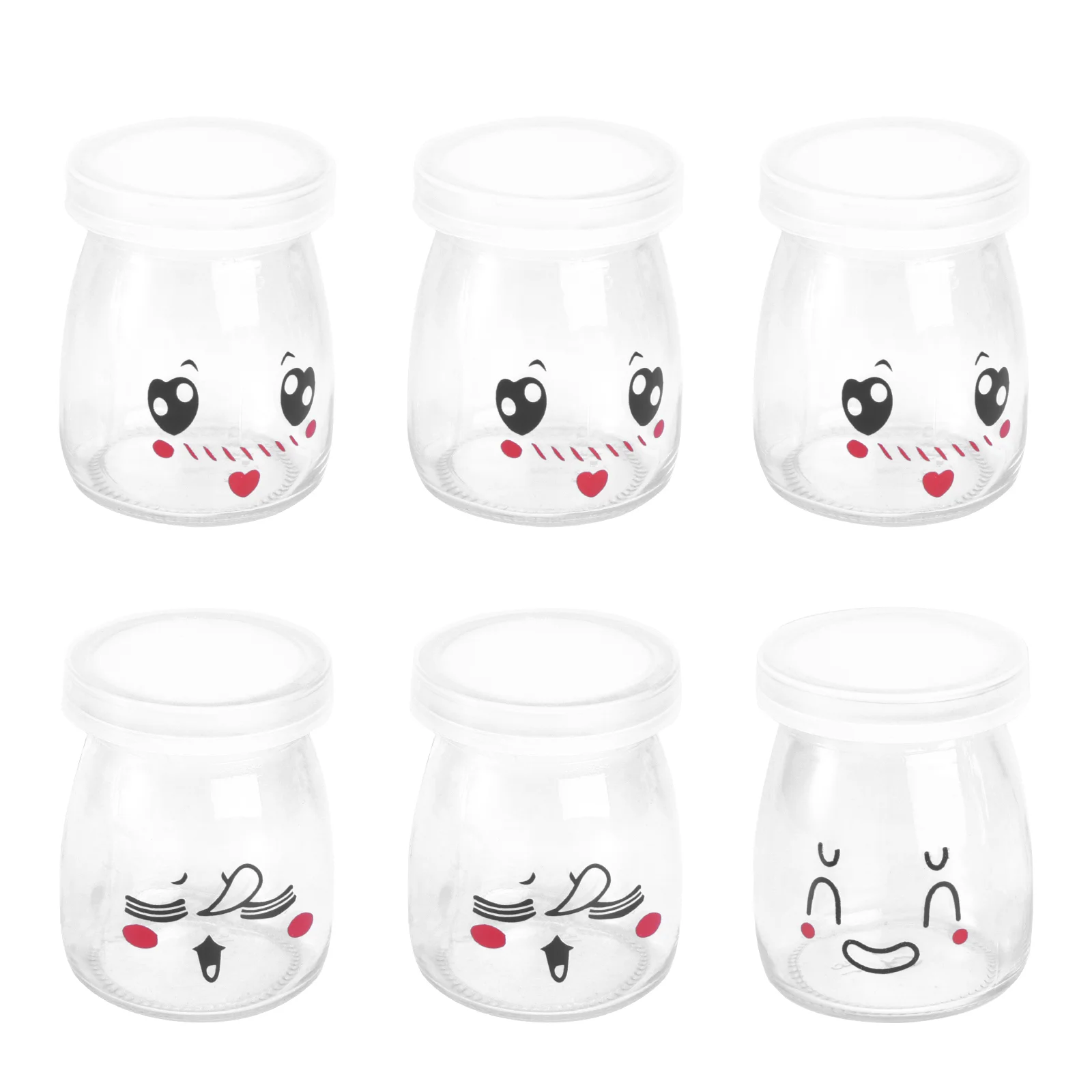 

6 шт., контейнер для йогурта, 100 мл