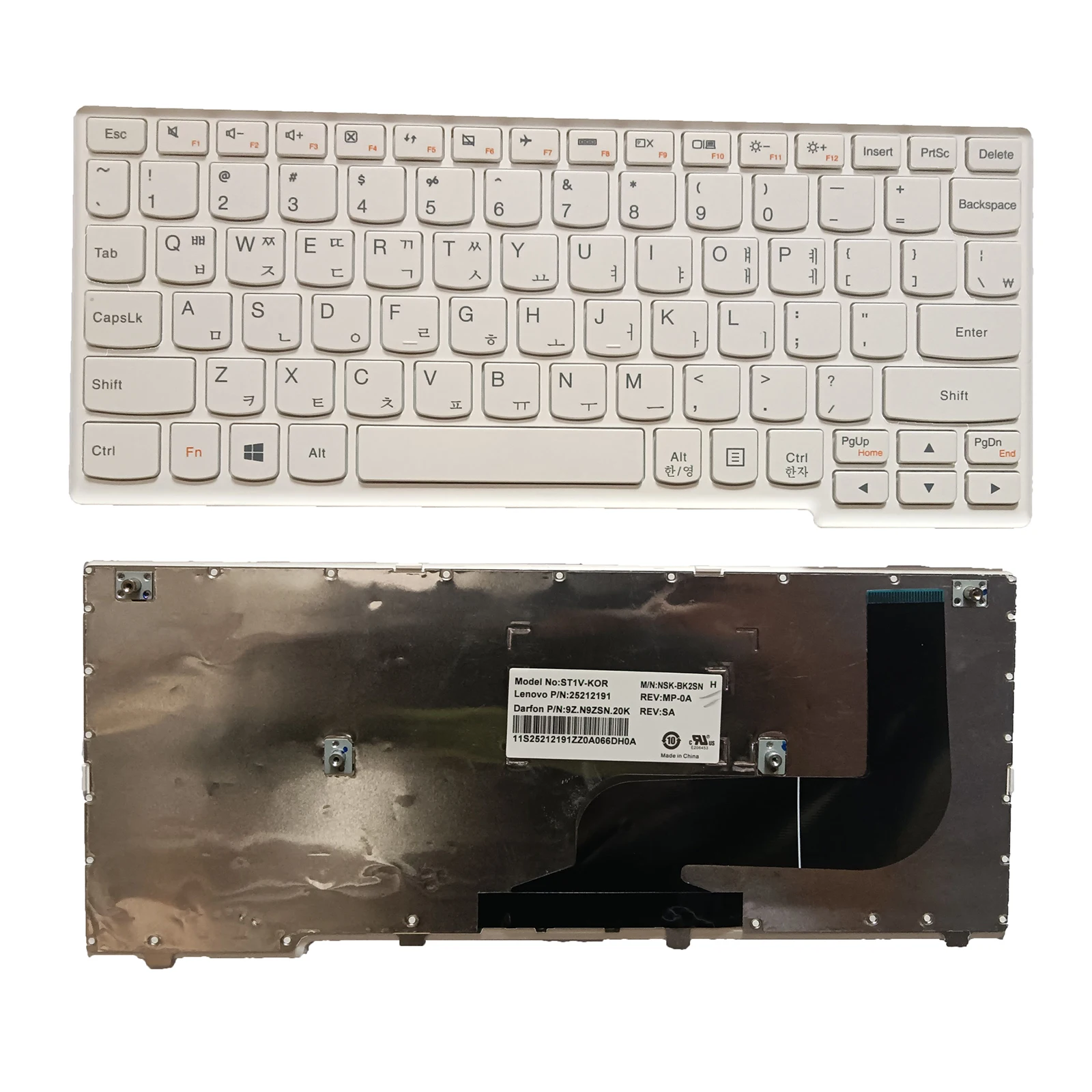 

Корейская Клавиатура для ноутбука Lenovo Yoga 11s yoga11s S210 S210G s210t S215 s215T KR, белая