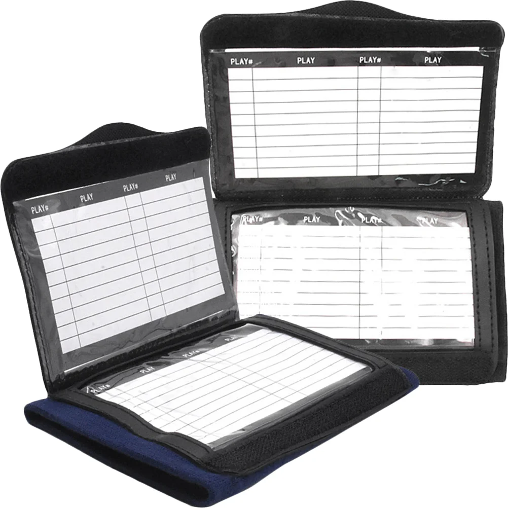 

2pcs Football Wrist Playbook Arm Band Play Card Wrist Band Sports Accessory