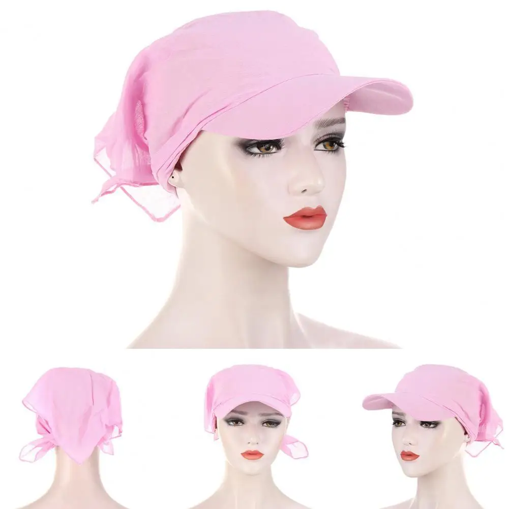 

Headscarf Chic Sun Protection Scarf Cap Lightweight Kerchief Baseball Cap