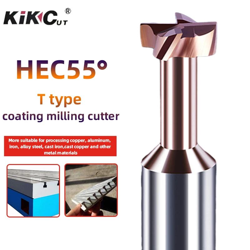 

Carbide CNC Tool Straight Shank T Type Overall Tungsten Steel Alloy Machine Router Bits Coating Groove Milling Cutter