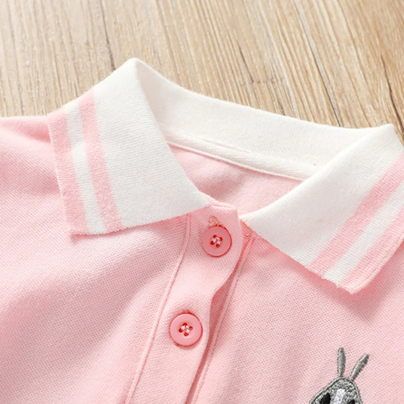 Летнее платье для девочек новое дизайнерское платье-поло повседневная