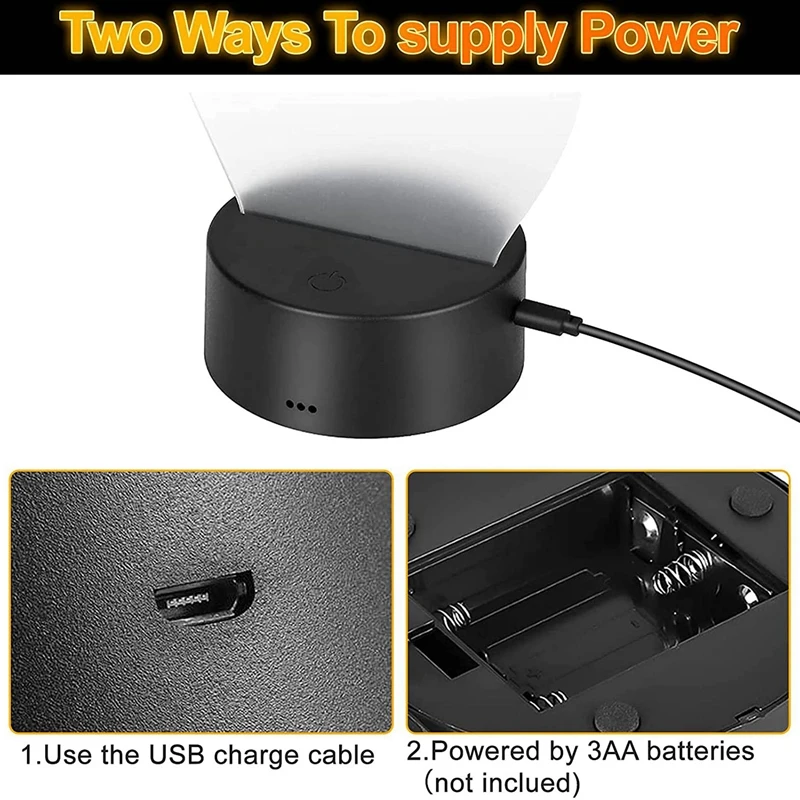 

Новый светодиодный ночник 3D, основание для лампы, 16 цветов с акриловым светом, основание для дисплея, для спальни, детской комнаты, магазина, ...