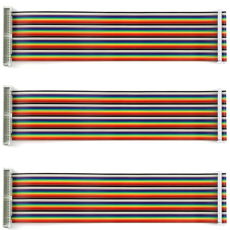 Лучшие предложения, плоский кабель GPIO «штырь-гнездо», 40-контактная 8-дюймовая макетная плата, джампер, провода для соединения Raspberry Pi 3 2 Model B + ...