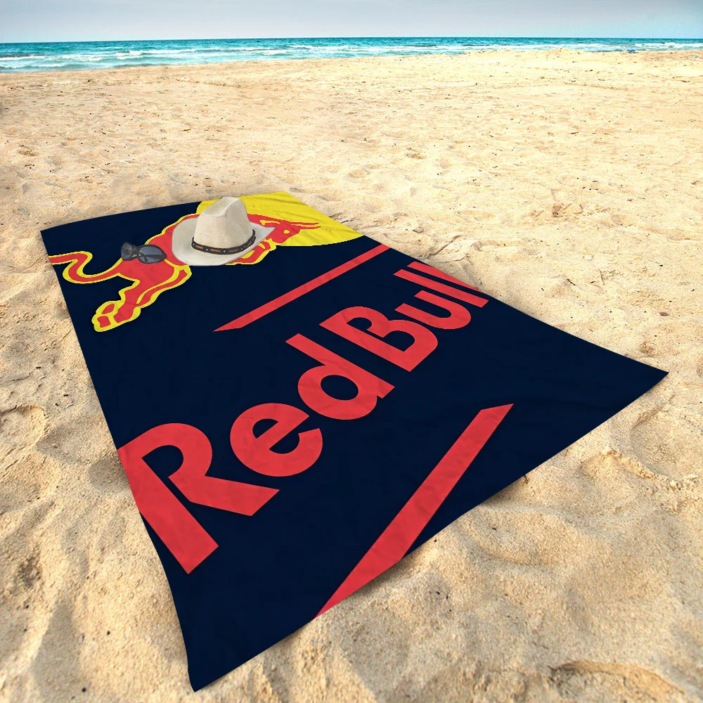 RED Energy Drink Bull брендовое пляжное полотенце с героями мультфильмов милое большое